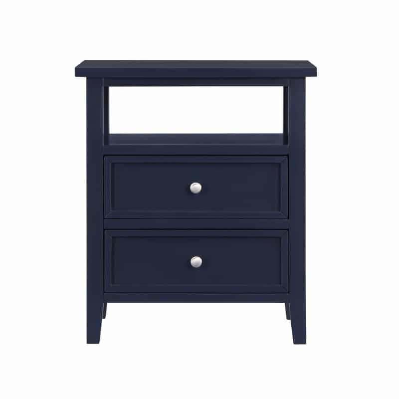 Walker Midnight Blue 2 Drawer Nightstand