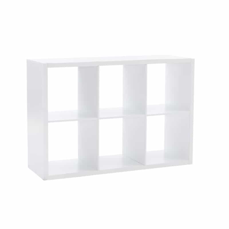 Galli 6 Cubby Storage Cabinet White