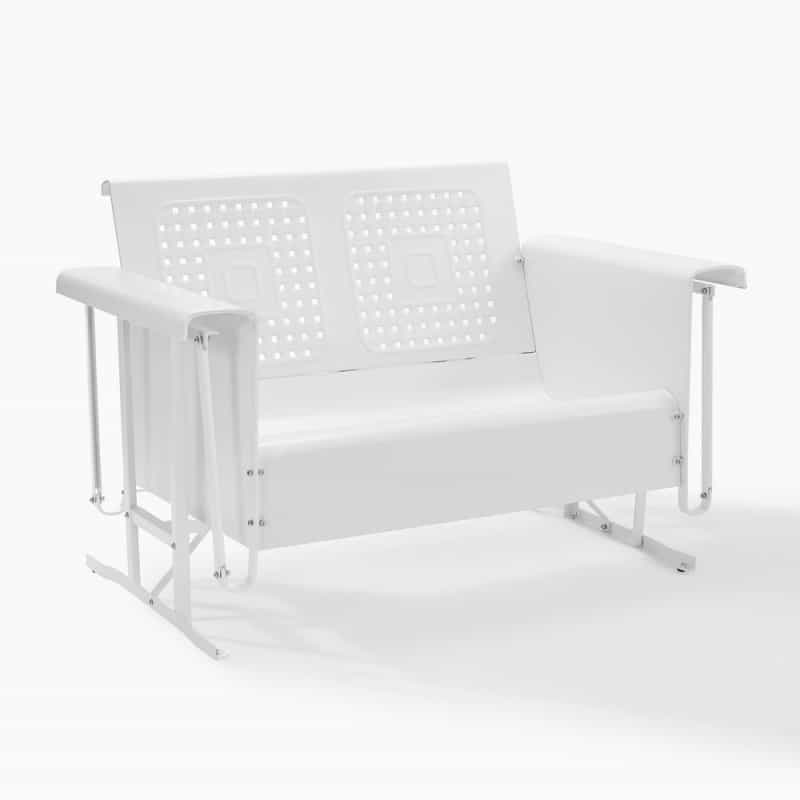 Bates Retro Outdoor Loveseat Glider