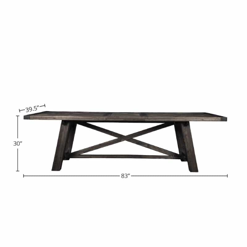 Newberry Extension Dining Table, Salvaged Grey