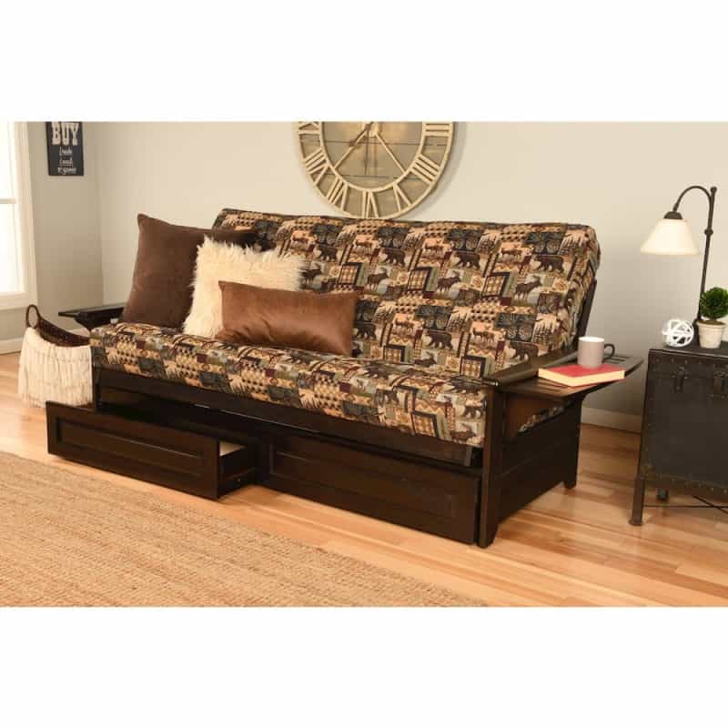 Phoenix Frame-Espresso Finish-Peter's Cabin Mattress-Storage Drawers