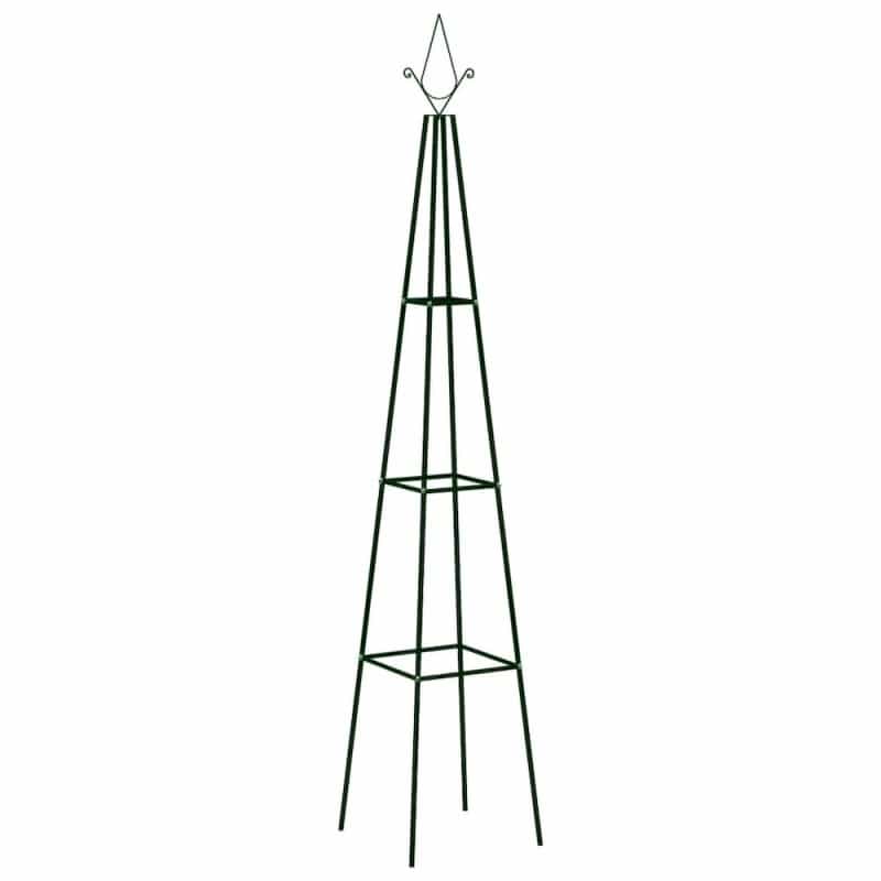 Climbing Plant Rack Set Of 2 Dark Green Powder-Coated Iron