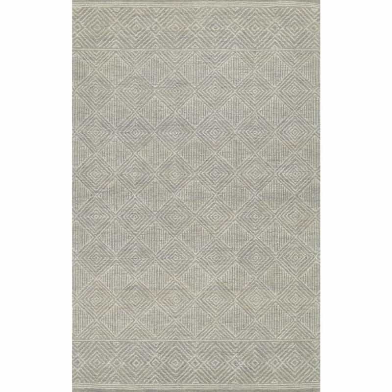Contemporary Rectangle Area Rug, Grey, 9' X 12'