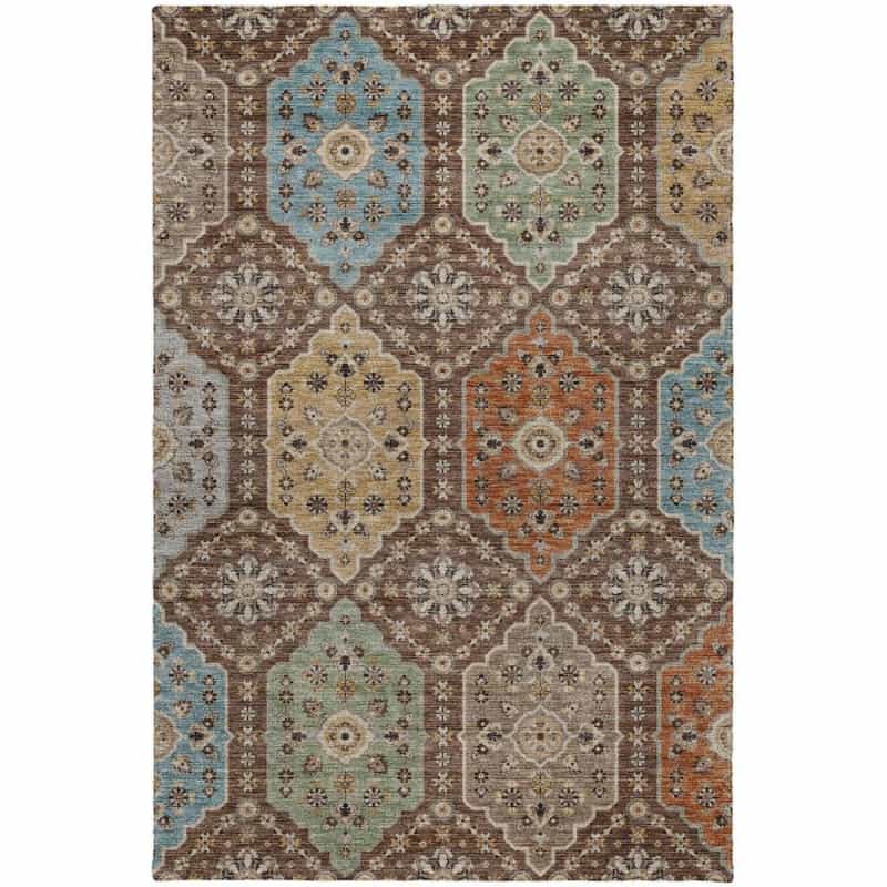 Indoor/Outdoor Silk Road Chocolate 6'6" X 9'6" Rug
