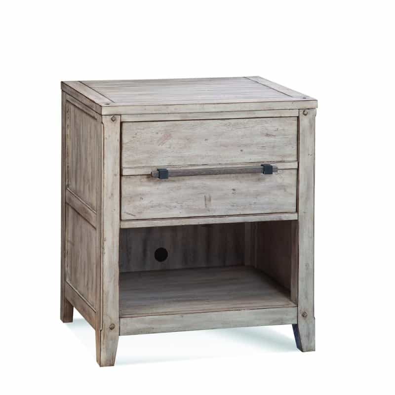 Aurora 1-Drawer Night Stand - Whitewash