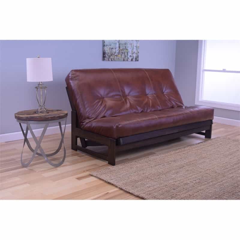 Aspen Frame/Reclaim Mocha Finish/Oregon Trail Saddle Mattress