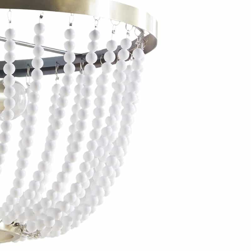 2-Light Beaded Chandelier