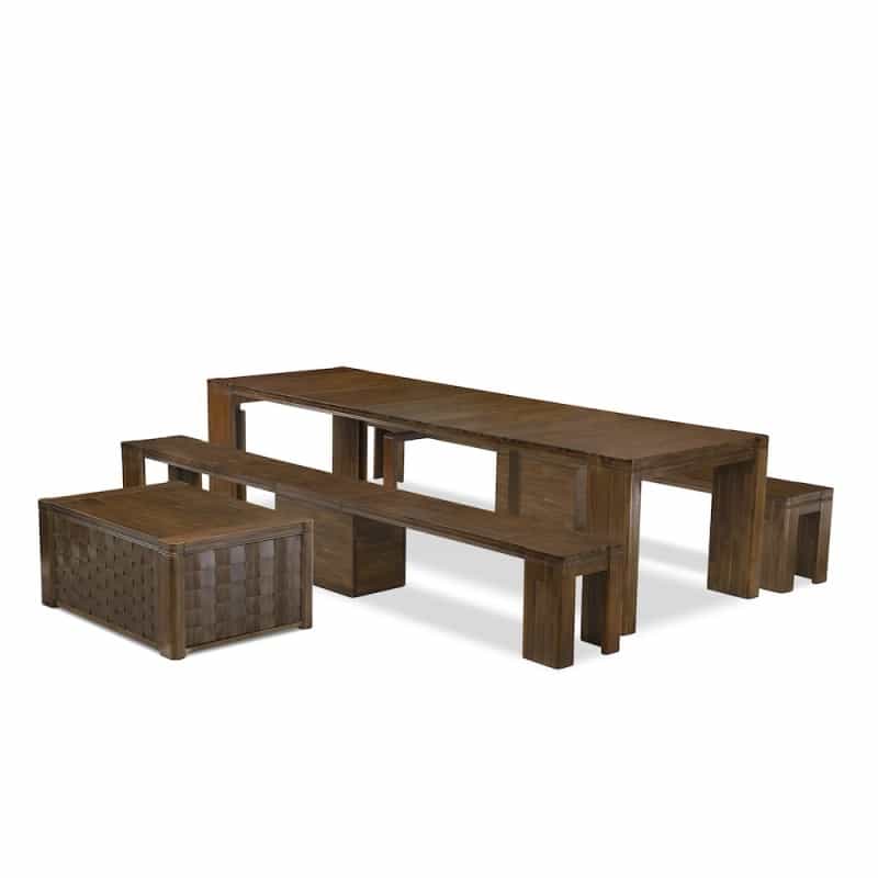 4 Pieces Extendable Dining Set Includes 1 Extendable Kitchen Table