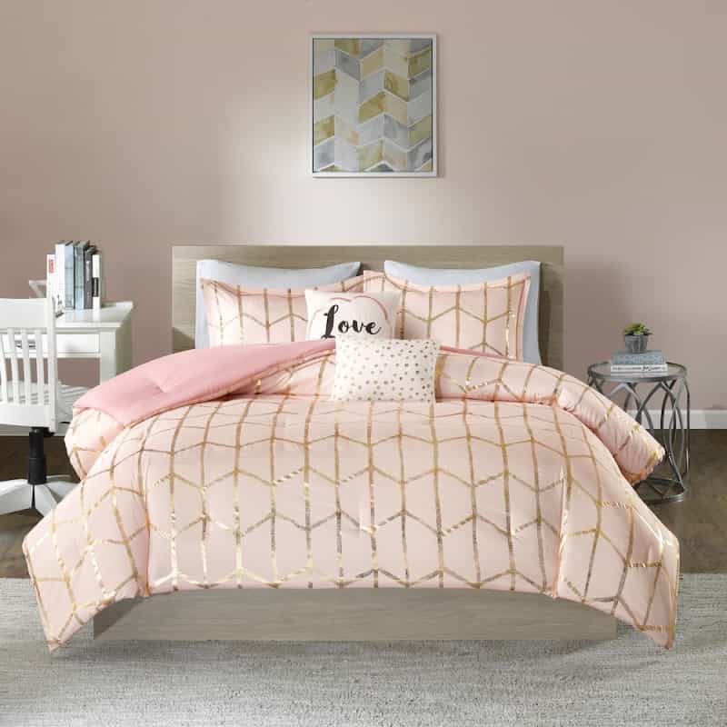 Raina 100% Polyester Brushed Microfiber Printed Comforter Set