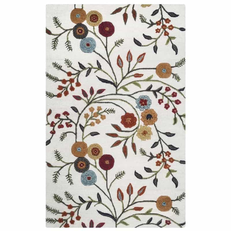 Hand Tufted Cut & Loop Pile Wool/ Viscose Rug, 12' X 15'