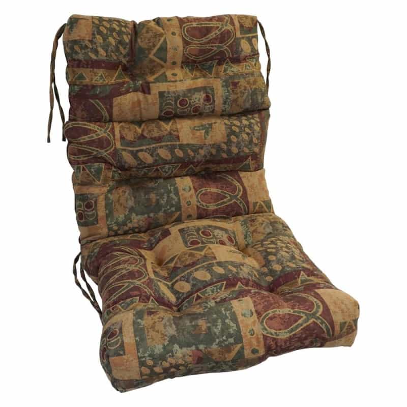 22-Inch By 45-Inch Jacquard Chenille Tufted Chair Cushion 922X45bf-S1-Id-058