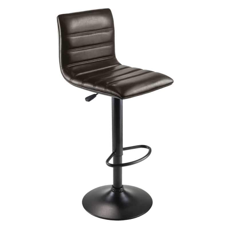Holly Air Lift Stool, Triple Stich, L Back, Soft Pu Seat