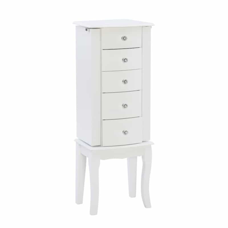 White Jewelry Armoire