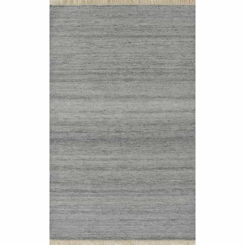 Contemporary Rectangle Area Rug, Silver, 9' X 12'