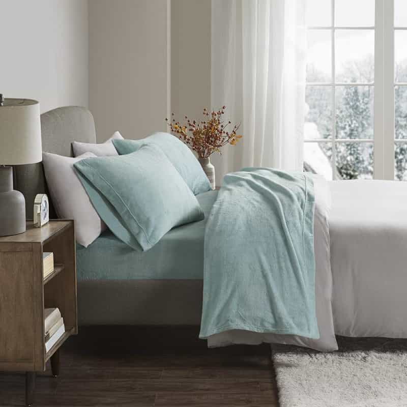 100% Polyester Knitted Plush Sheet Set,Bl20-0604