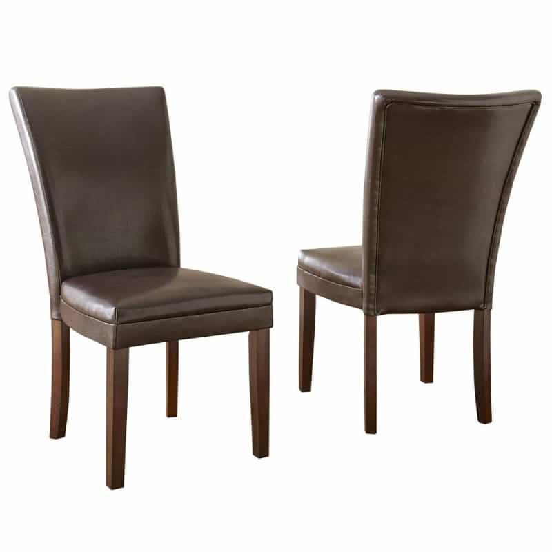 Hartford Vegan Leather Chair, Brown
