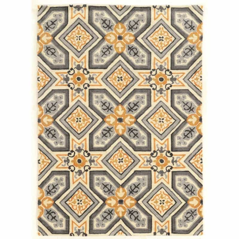 Trio Collette Grey & Gold 5X7, Rug
