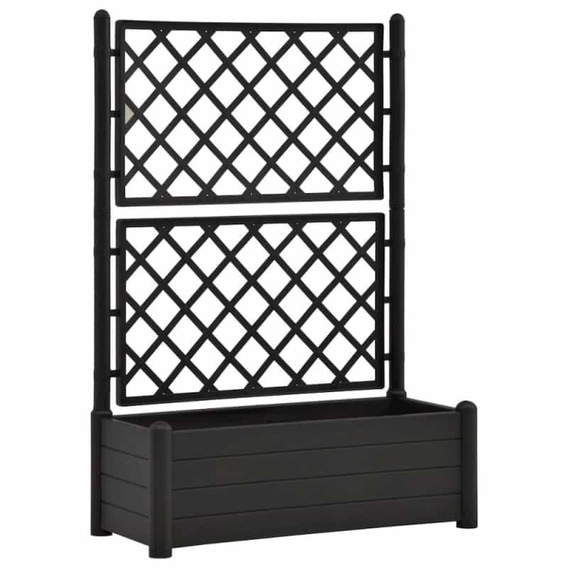 Garden Planter Anthracite Pp (Polypropylene) Medium Planters