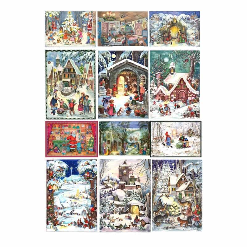 Advents Small - Assorted Set Of 12 Pcs