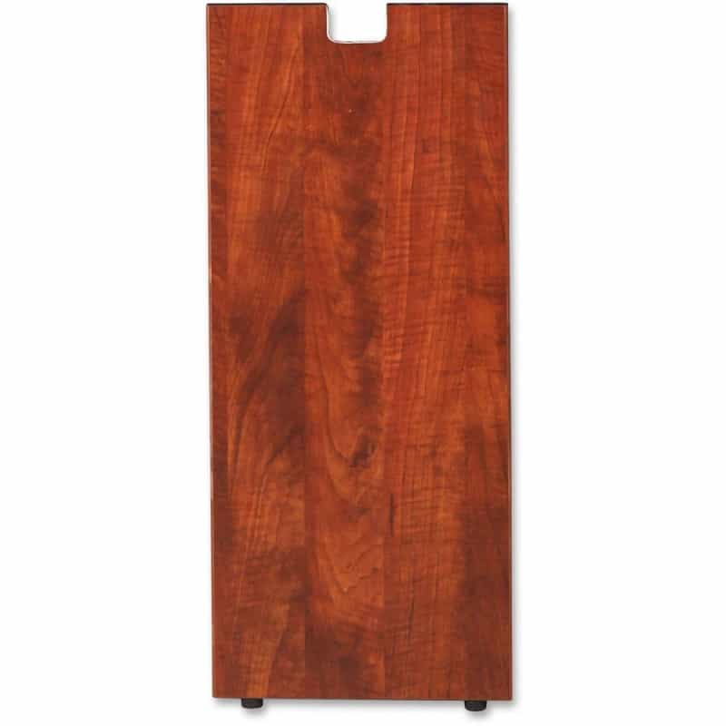 Lorell Essentials Series Credenza Half Leg - Rectangular Base - 28" Height X 11.75" Width X 1" Depth - Assembly Required - Cherry, Laminated - 1 Each