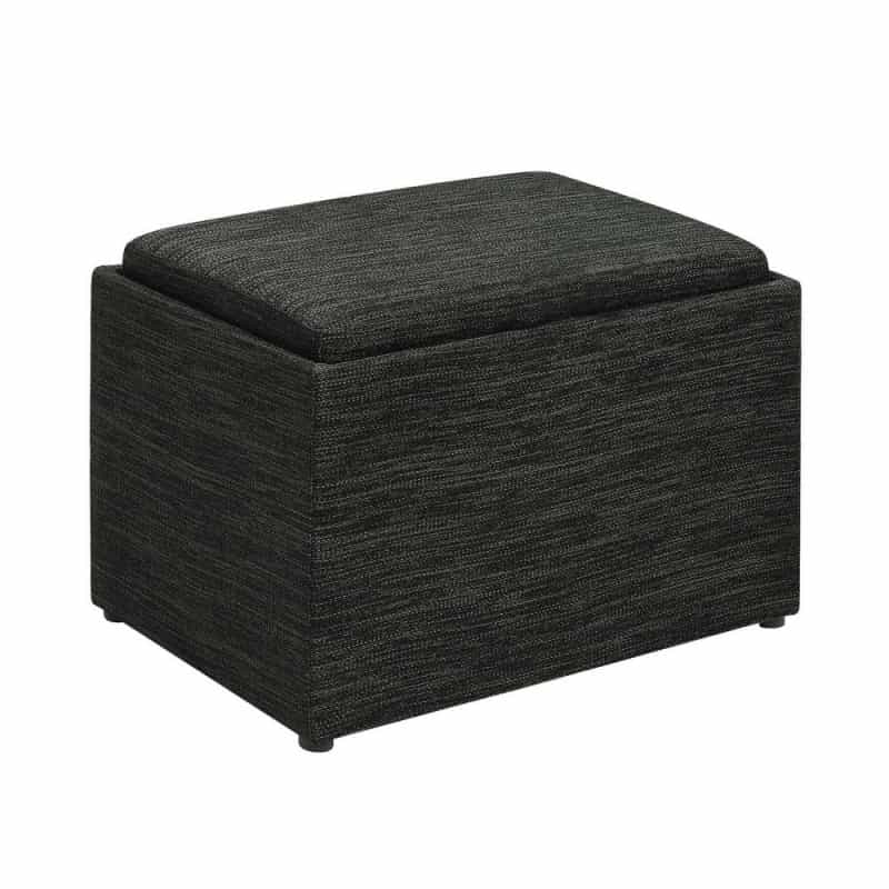 Designs4comfort Accent Storage Ottoman With Reversible Tray