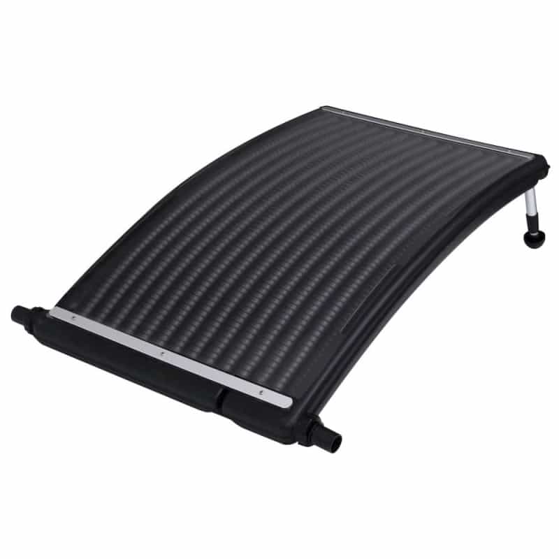 Solar Pool Heating Panel Black Hdpe, Pc, Aluminum 43 X 26 X 2.8 In
