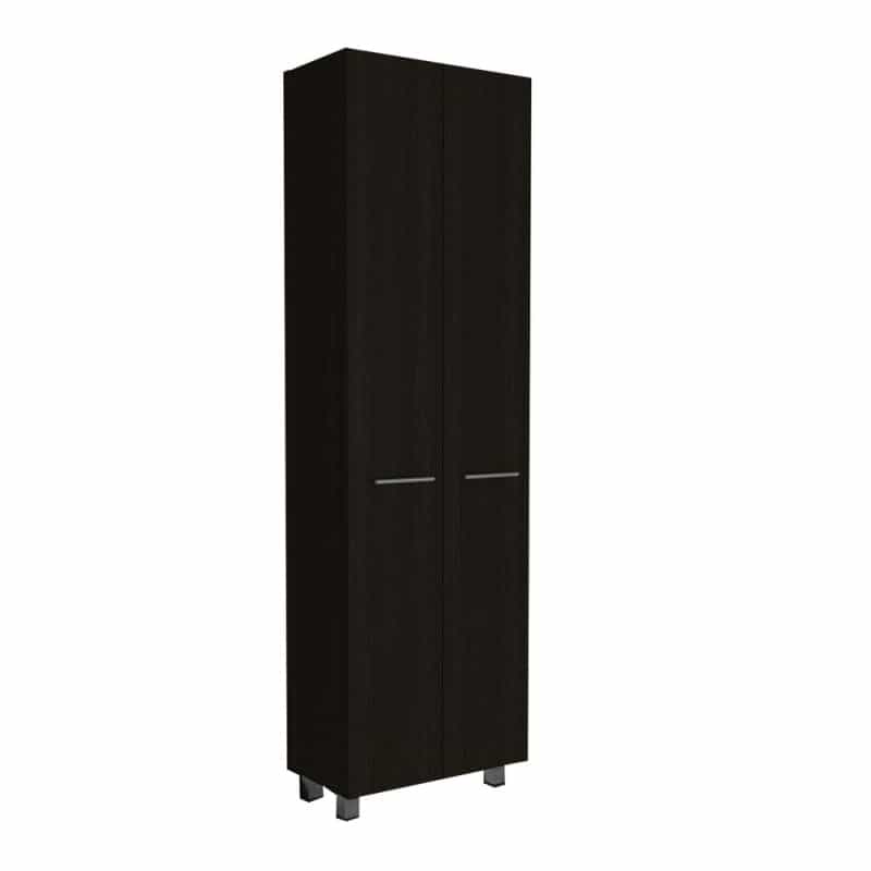 Tunez Pantry Cabinet Black (2C) Wengue