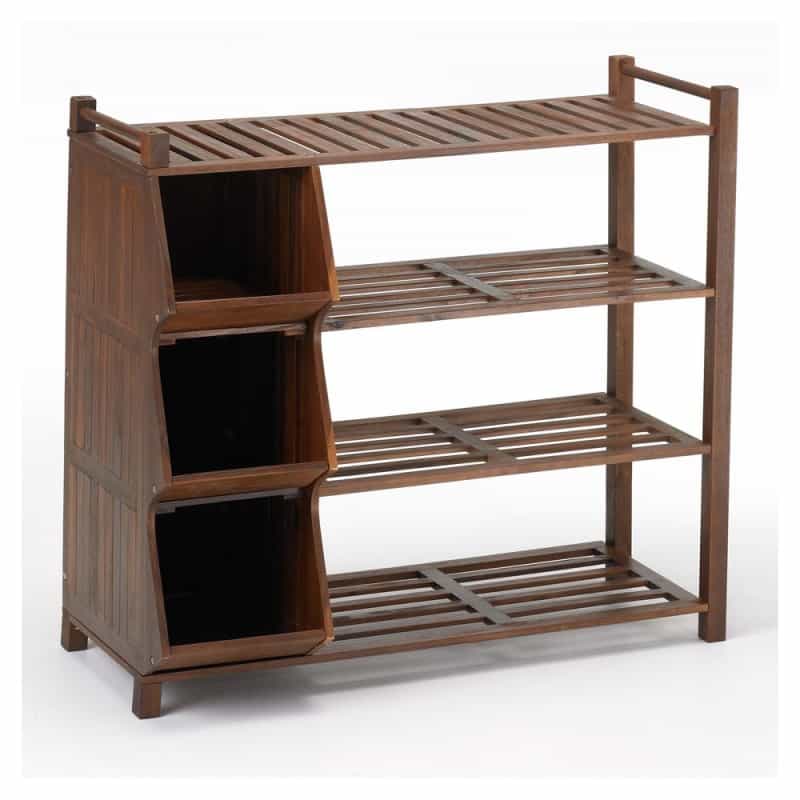 4-Tier Outdoor Shoe Rack Cubby