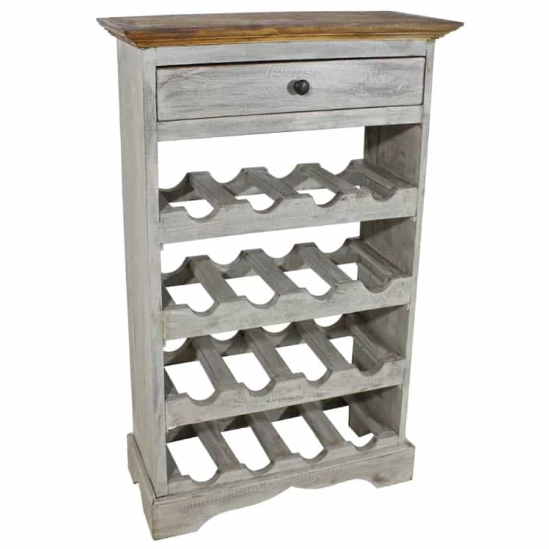Wine Rack Solid Mahogany Wood 21.7"X9.1"X33.5"