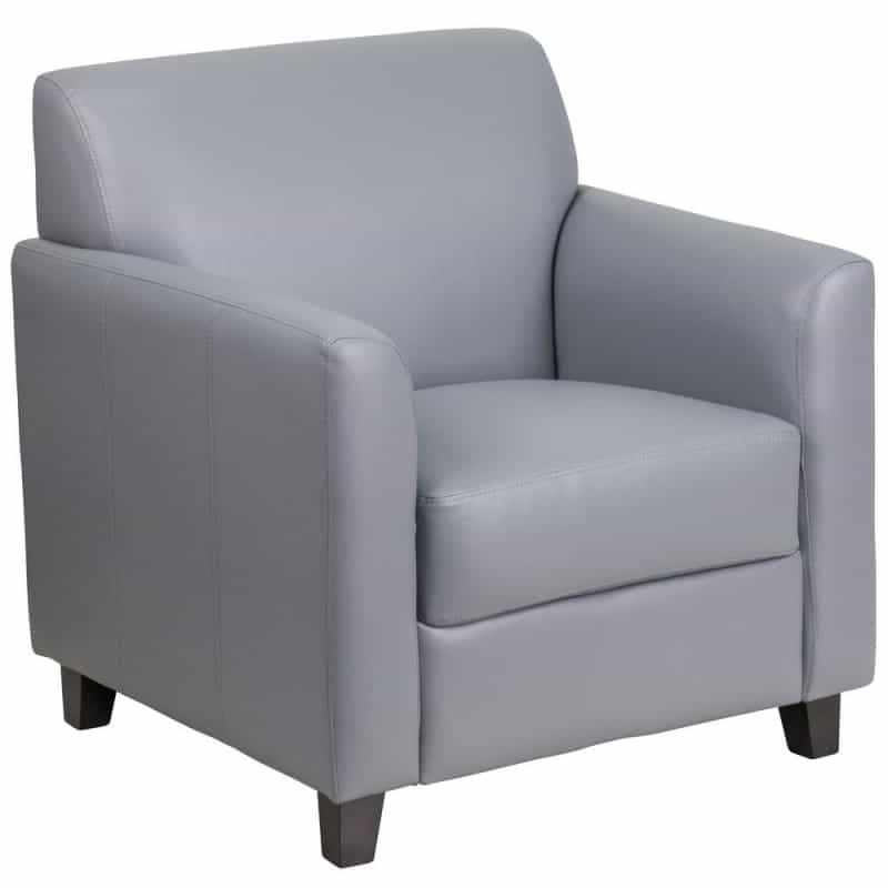Diplomat Gray Leathersoft Chair