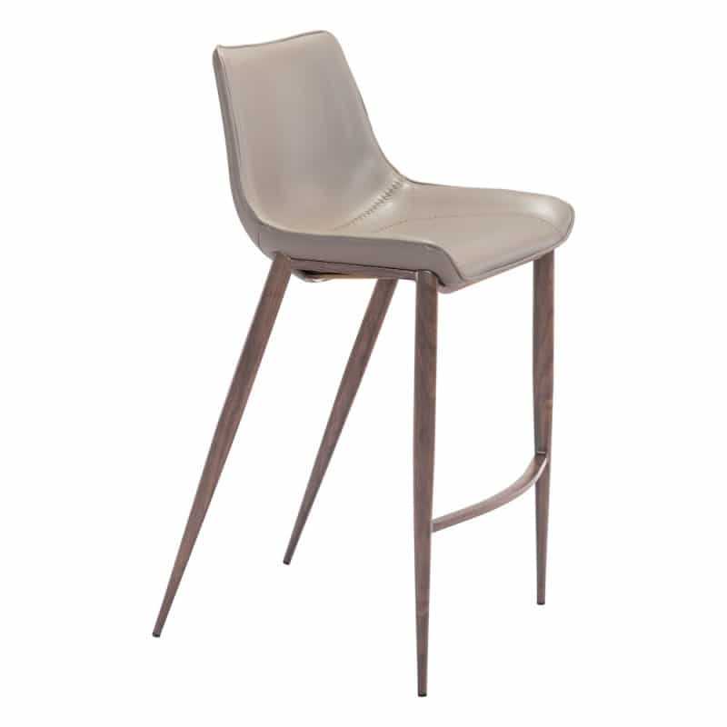 Magnus Barstool (Set Of 2) Brown & Walnut