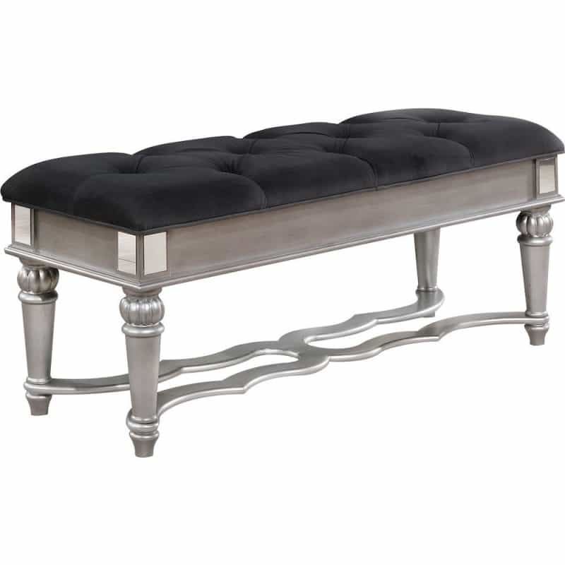 Bench With Tufted Buttons
