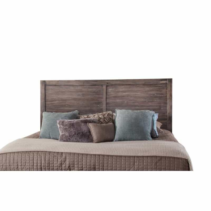 Aurora Panel 6/6 Headboard - Weathered Grey