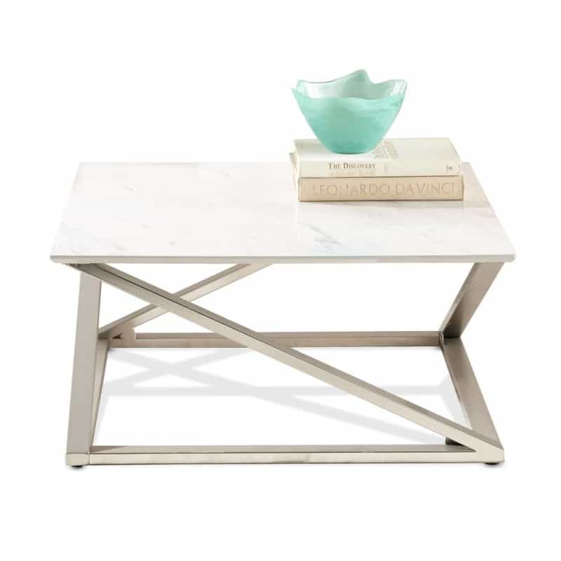 Zurich Faux White Marble Top