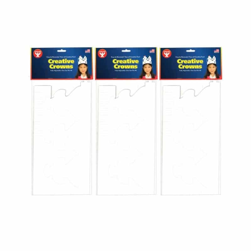 White Crowns, 24 Per Pack, 3 Packs