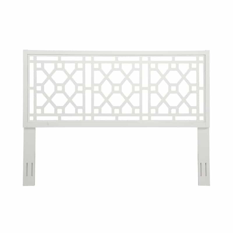 Thomas Chippendale White Headboard - King