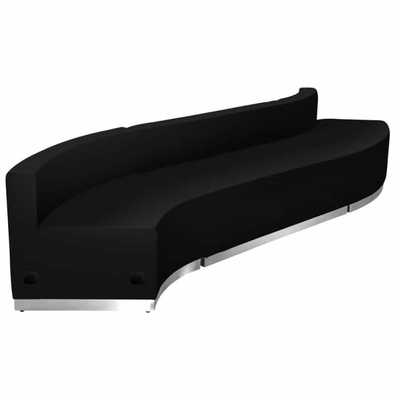 Alon Black Leathersoft Reception Configuration, 3 Pieces