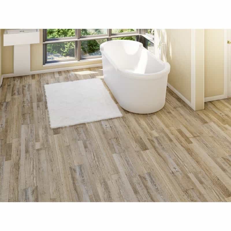 Eva Backing Spc Wood Flooring Planks, Silver Onyx 4Mm X 7" X 48" With 20Mil Wear Layer And I4f Click Locking, 30 Sq Ft /Case