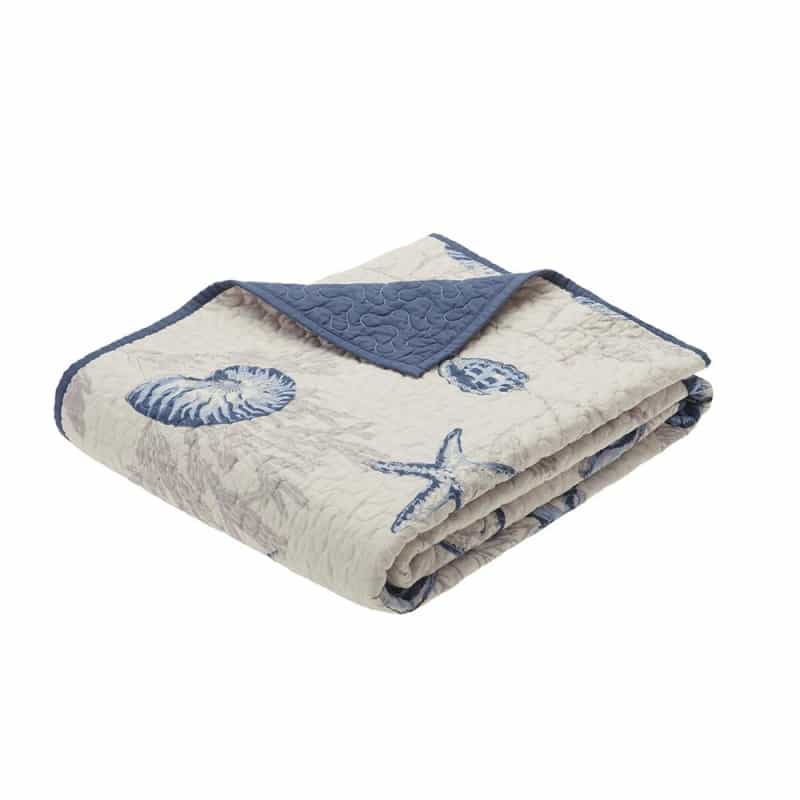 Oversized Printed Microfiber Quilted Throw