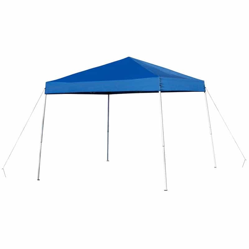 8'X8' Blue Outdoor Pop Up Event Slanted Leg Canopy Tent With Carry Bag