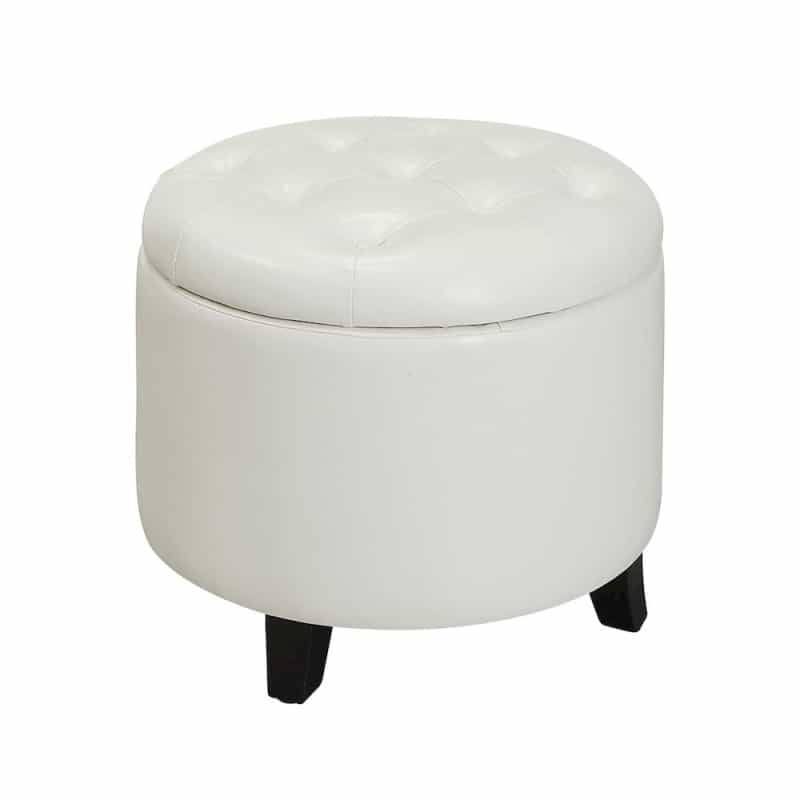 Designs4comfort Round Storage Ottoman