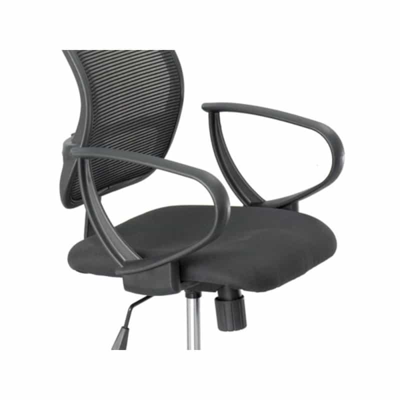 Optional Loop Arm Kit For Mesh Extended Height Chairs For Safco Vue Mesh Extended-Height Chairs, Black, 2/Set