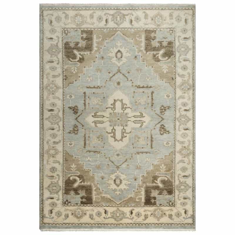Hand Knotted Cut Pile Wool Rug, 6' X 9'