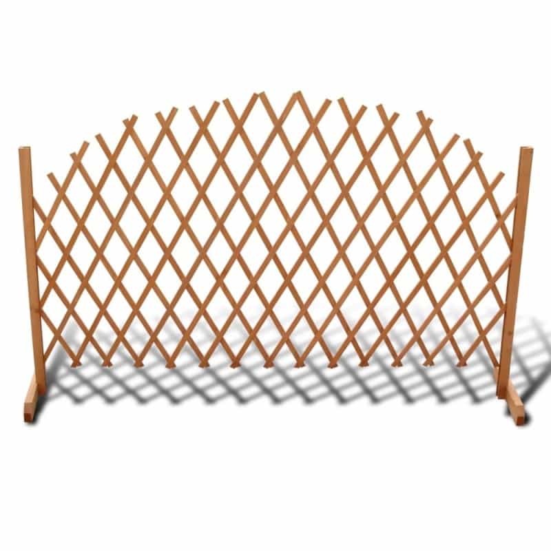 Vidaxl Trellis Fence Solid Wood 5' 11" X 3' 3", 41296