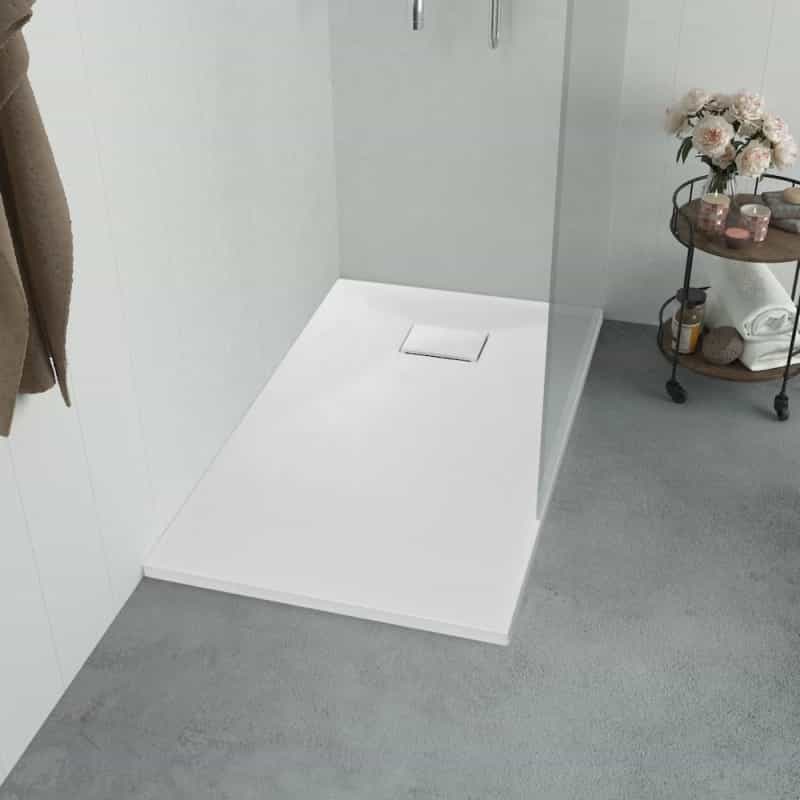 Vidaxl Shower Base Tray Smc White 39.4"X27.6"