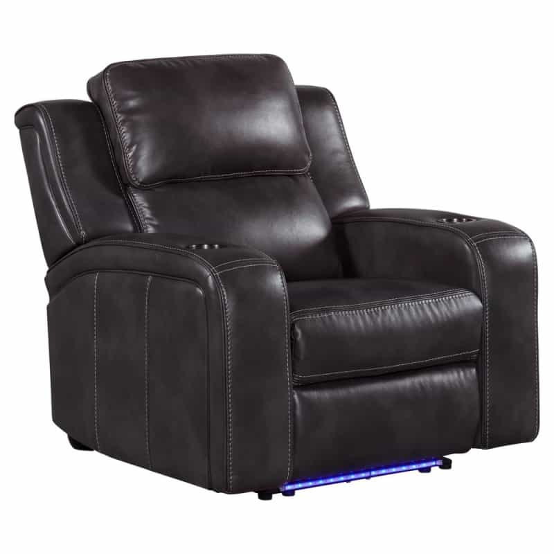 Dual-Pwr Recliner In Slate Color