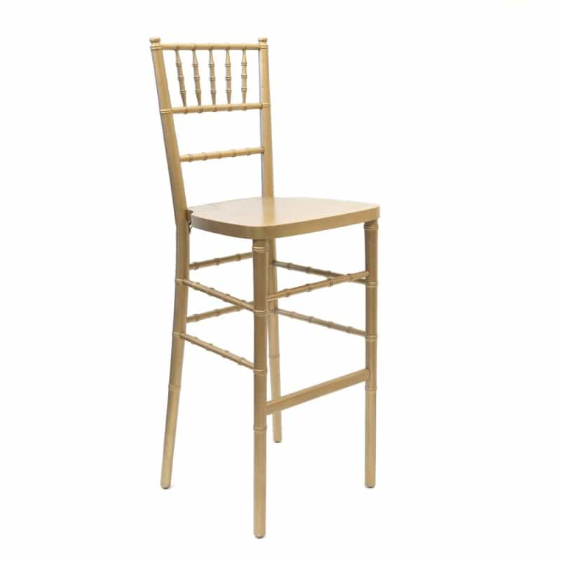Commerical Seating Products European Gold Wood Dining Bar Stool Chairs