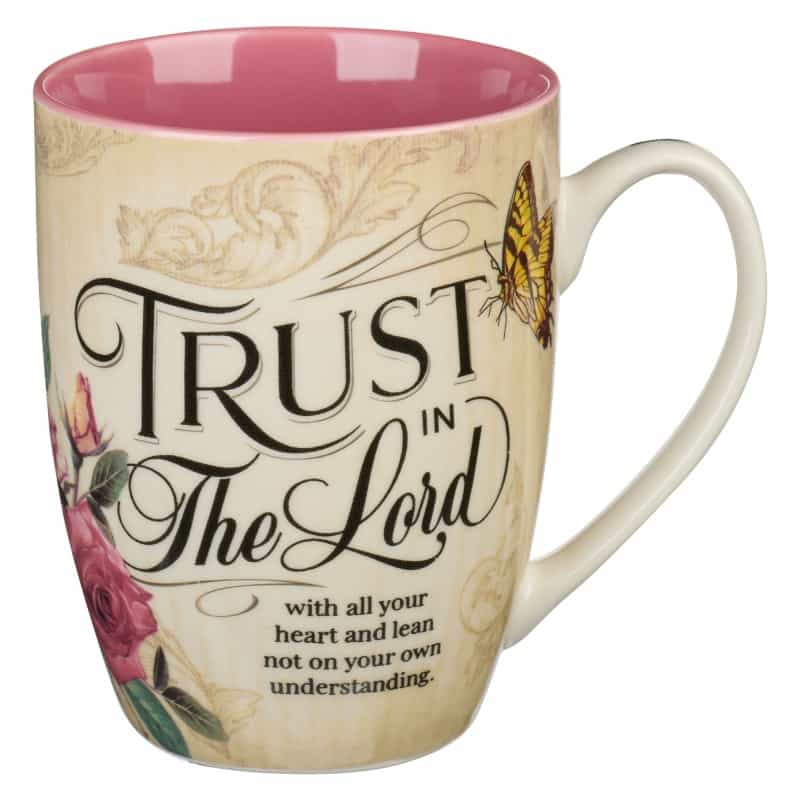 Mug Burgundy/Tan Vintage Trust In The Lord Prov. 3:5