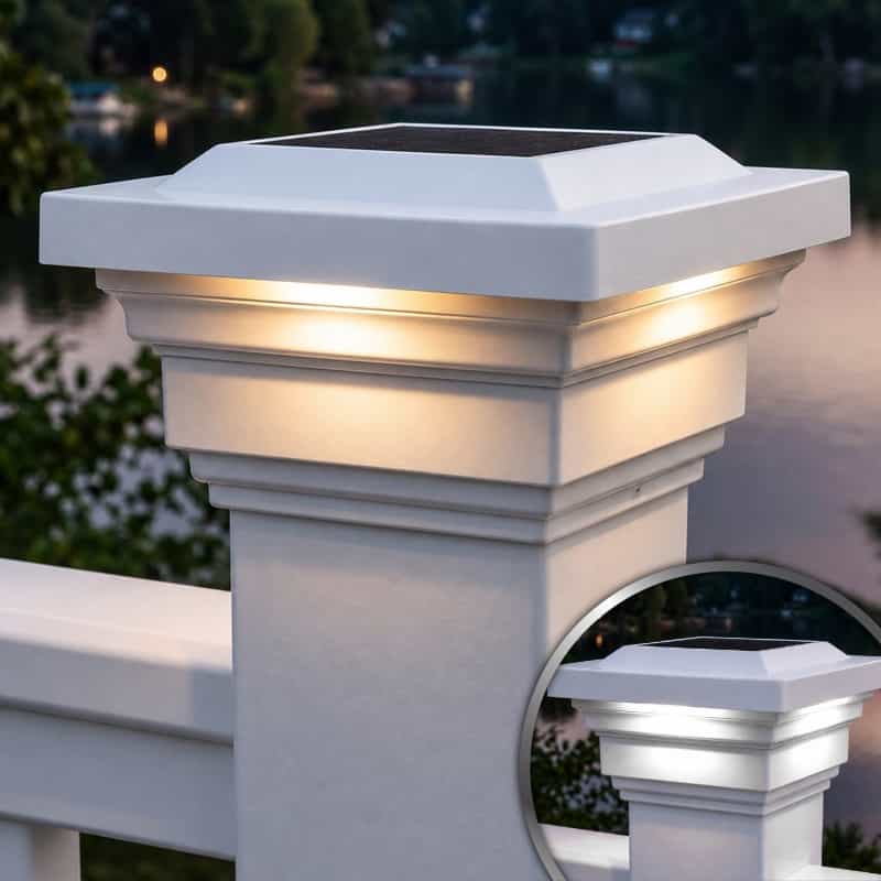 Regal Solar Post Cap - White