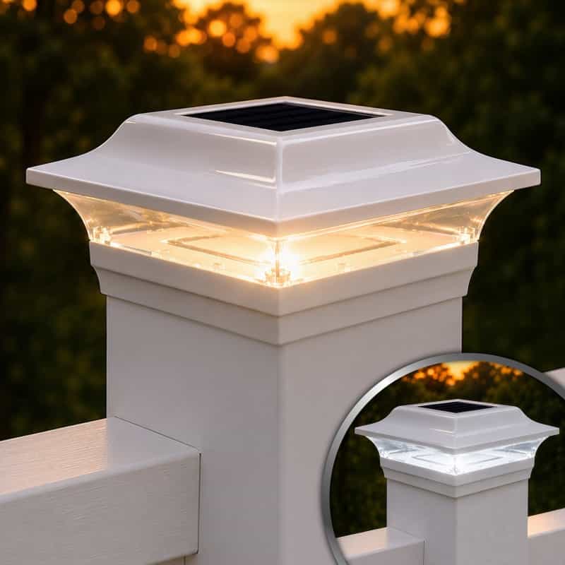 Imperial Solar Post Cap - White